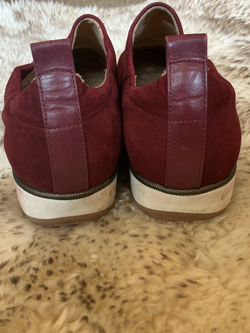 Walking Cradles Women’s Slip-On Shoes- Burgundy - Picture 4 of 7